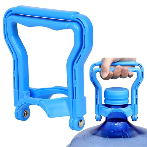 5 Gallon Water Bottle Handle - Heavy-Duty Jug Carrier with Ergonomic Grip - Blue