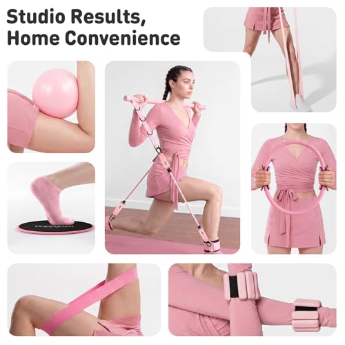 Complete Pilates Kit for Home Workouts - 29 Pieces with Video Guide