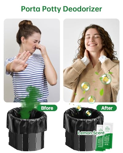 Poo Gel for Portable Toilet - 20 Eco Deodorizing Solidifier Bags