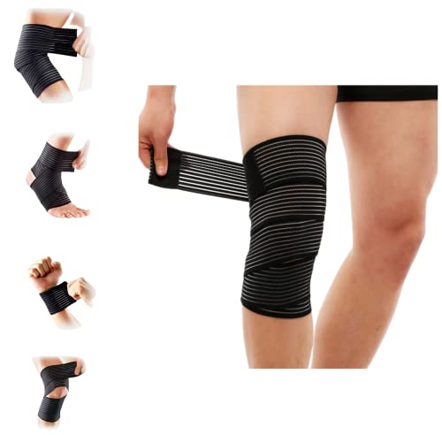 180cm Elastic Compression Wrap for Knee, Ankle, Wrist & Joint Support