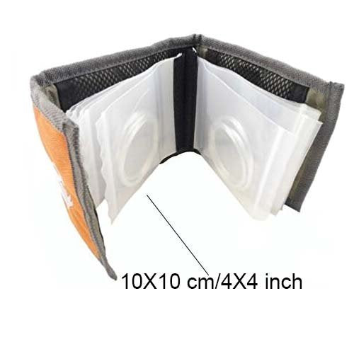 Fishing Tackle Binder Wallet - 10 Pocket Leader & Tippet - Orange