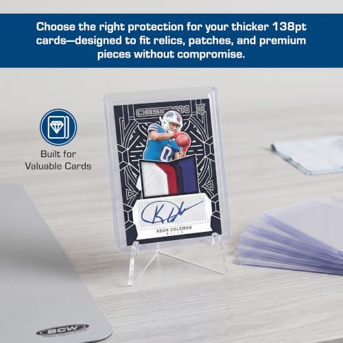 Durable Rigid PVC Topload Holders - Pack of 10 for Card Collecting