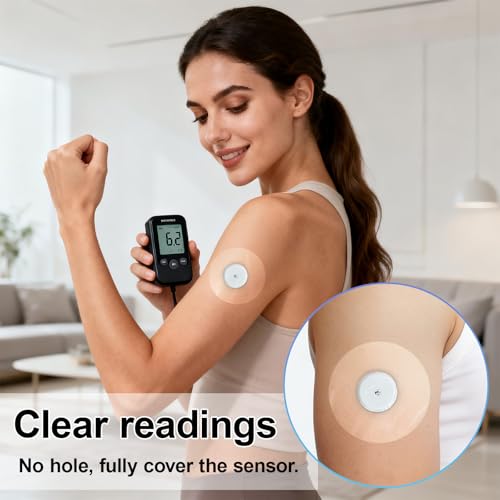 20 Pack Adhesive Sensor Patches - Waterproof & Hypoallergenic CGM Overpatch