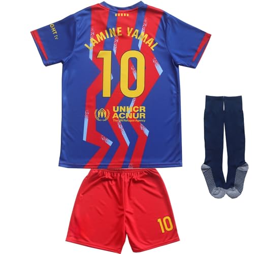 Youth Soccer Jersey Set with Shorts and Socks - Size #10