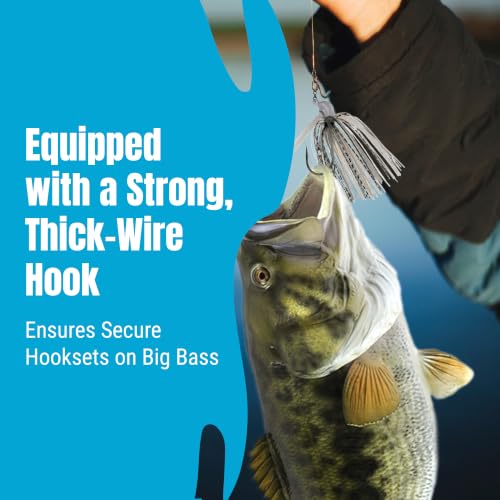 Reaction Tackle Flipping Jigs 6-Pack for Bass & Heavy Cover Fishing - Weedless Silicone Skirt, 1/2 Oz