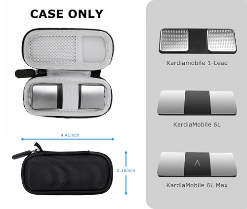 Heart Monitor Carrying Case for KardiaMobile EKG Monitor - Travel Pouch