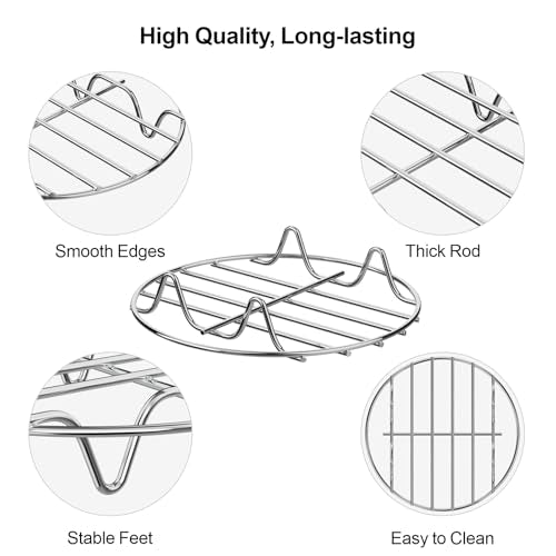 7-Inch Stainless Steel Steamer Rack for Instant Pot & Air Fryer