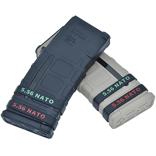 5.56 NATO Magazine Marking Bands - 12 Pack Green