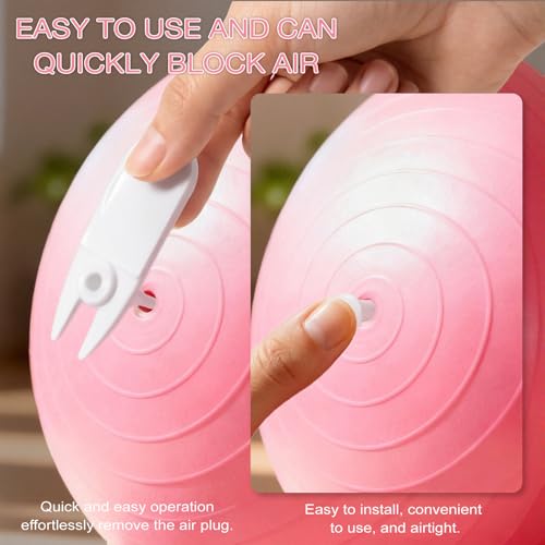 20-Piece Yoga Ball Replacement Plug Kit with 2 Removal Tools for Fitness Balls