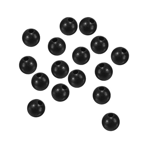 Fishing Beads - Black Soft Plastic Round 4mm Bead Tackle with Box
