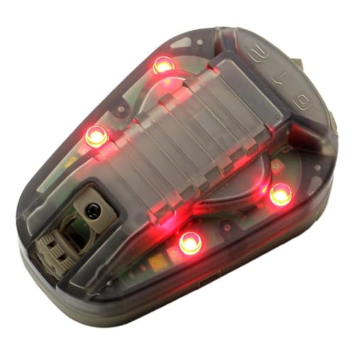 DLXARSOT Red Tactical Helmet Signal Light for Military & Outdoor Use