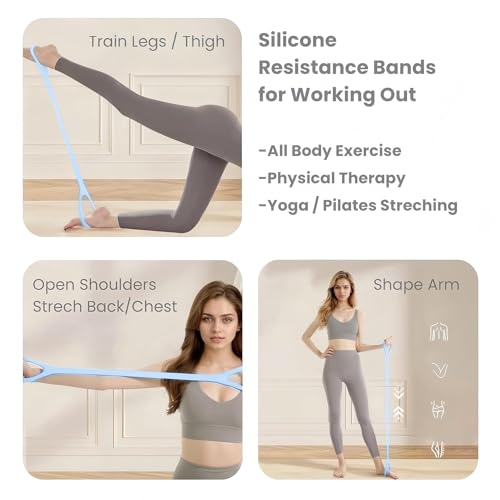 6-Pack Resistance Bands Set for Strength Training & Physical Therapy