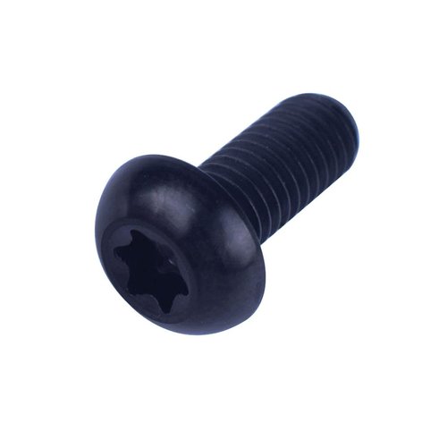 VAMUOEFL M5 x 10mm Titanium Bolts Torx T25 Head for Bike Bicycle Disc Brake Rotor Screw 6Pcs (Black)