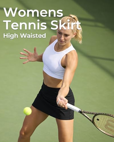 Tennis Skirts for Women with Shorts, High Waisted Golf Skort Stretchy