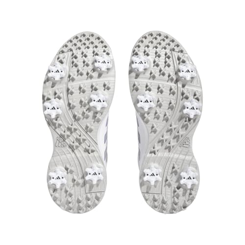 adidas Women's Tech Response 3.0 Golf Shoes - Size 7.5 White/Silver Metallic/Blue Fusion