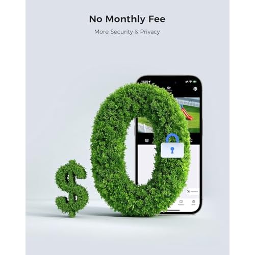 Hiseeu Security Cameras Wireless Outdoor, WiFi Pro 5G/2.4G Cameras for Home Security, Solar Powered, Motion Detection, 2-Way Talk, Color Night Vision, Compatible with Alexa, 64G SD Card Storage