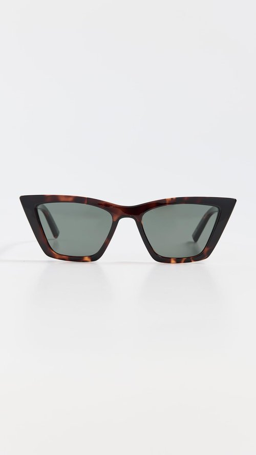Le Specs Velodrome Sunglasses - Dark Tort, Cat Eye, Women's, Elegant and Flattering Style