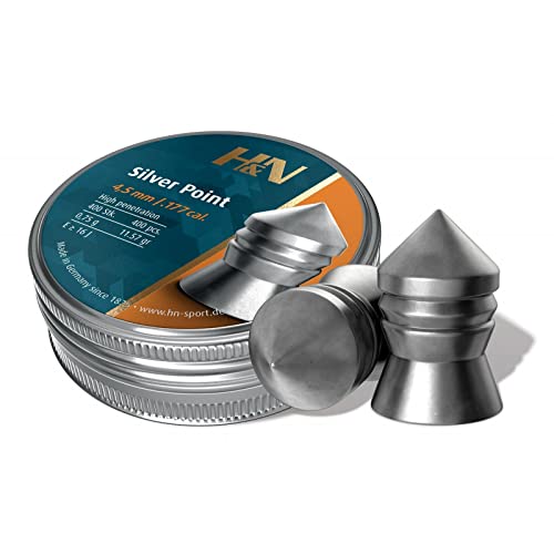 H&N Sport .177 Cal Wadcutter Pellets 13.73 Grains 250ct Silver Variation