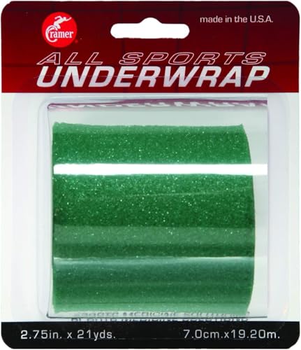 Non-Latex Athletic Underwrap Tape - Green, 2.75" x 21 Yards, 1 Roll