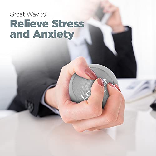Hand Stress Ball - Medium Gray Stress Reliever & Hand Exercise