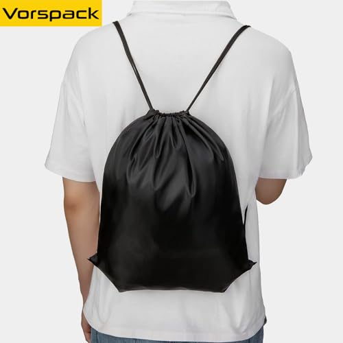 Vorspack Multicolor Drawstring Bags Bulk 60 Pcs, 15.7 x 13.3 Inches, DIY Customizable Storage Pack