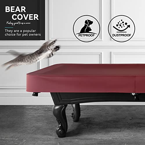 Heavy Duty Leatherette Pool Table Cover 7/8/9FT Waterproof & Tearproof