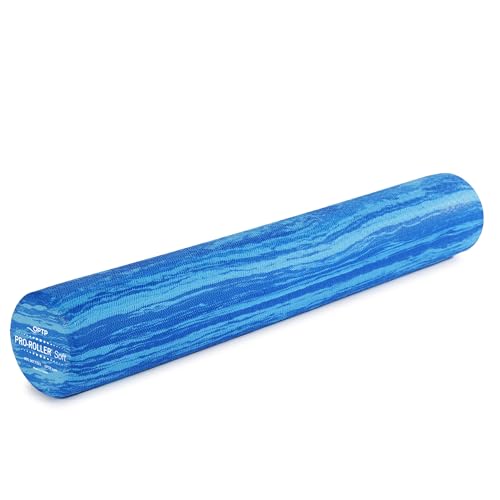 Soft Density Foam Roller 36" x 6" for Yoga & Pilates, Blue