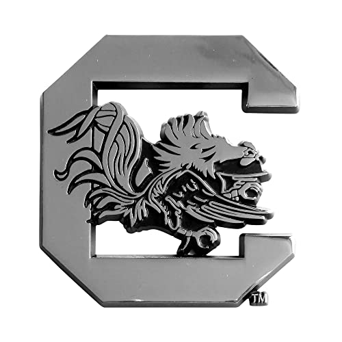 South Carolina Gamecocks Chrome Emblem - 3"x3"