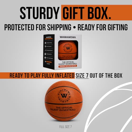Silent Size 7 Basketball 29.5 Inch - Indoor Dribbling Practice Ball