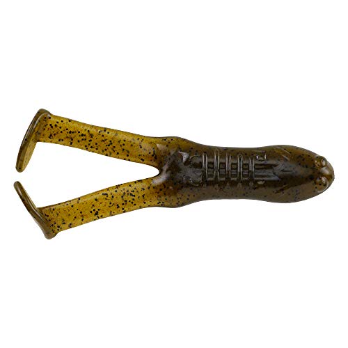 Paddle Tail Frog Soft Bait - 3.9 Inch, Green Pumpkin
