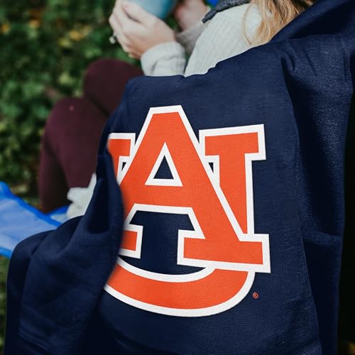 Auburn Tigers Sweatshirt Blanket - 84" x 54" - Soft Polyester
