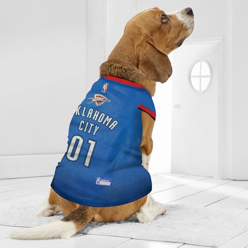 Oklahoma City Thunder Dog Jersey - Large Basketball Tank Top
