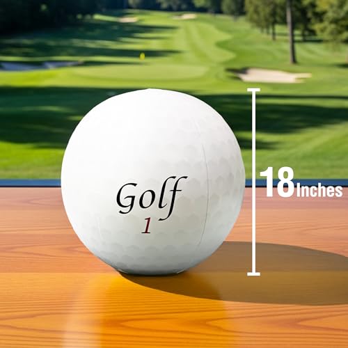 Giant 18-Inch Inflatable Golf Ball - Beach Party Decoration