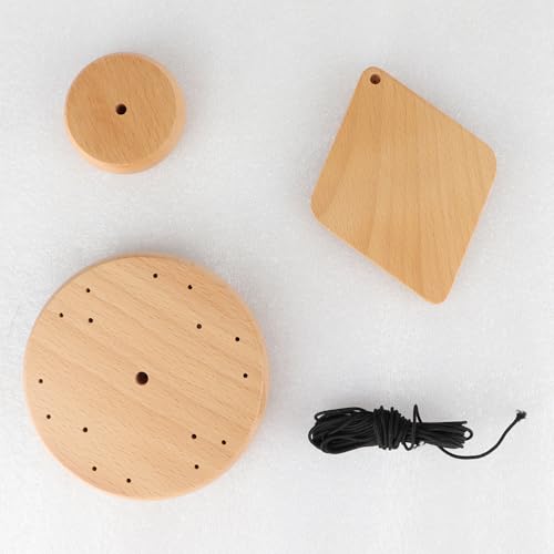 DIY Wind Chime Crafting Kit - Beech Wood Parts & Nylon Cord