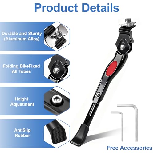 Adjustable Kickstand for Kids Bike - 16, 18, 20 Inch Wheels