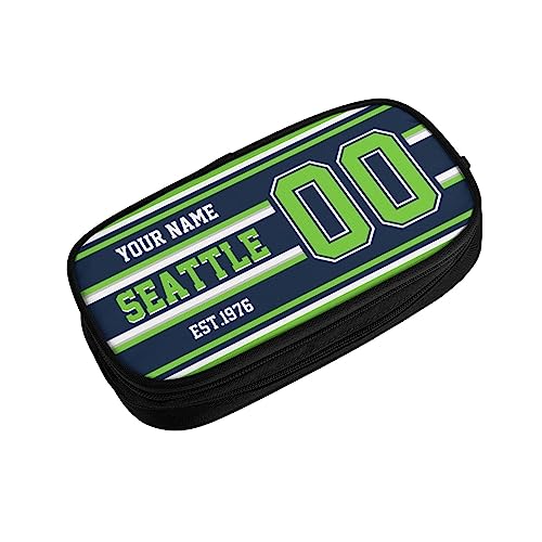 Custom Seattle Pencil Case - Personalized Football Style Gift