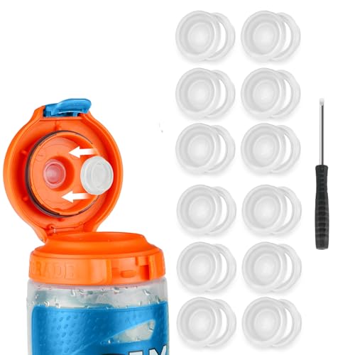 Replacement Dispensing Valves for Gatorade Water Bottles - White 12+1