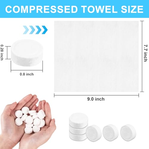 220 Pcs Compressed Towels - Portable Disposable Washcloths