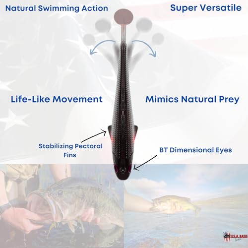 USA Bass Tackle Patriot Shad 1/2oz 3.5