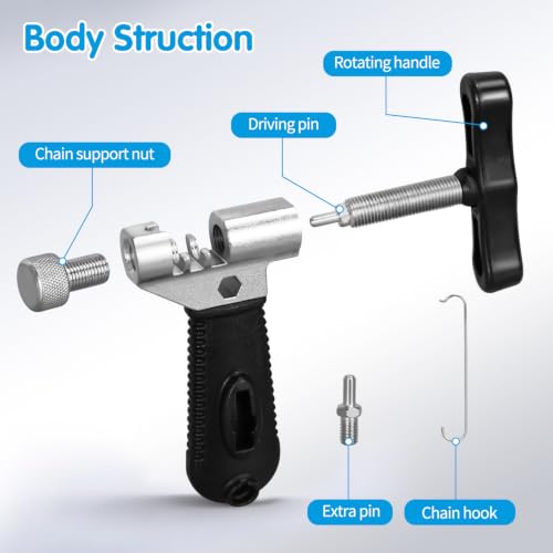 Bike Chain Breaker Tool Set for 6–12 Speed Bicycle Chains