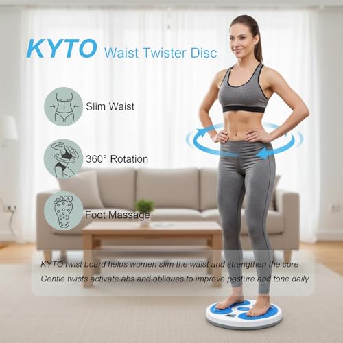 Waist Twister Disc with Digital Counter - Core Trainer Board, Blue