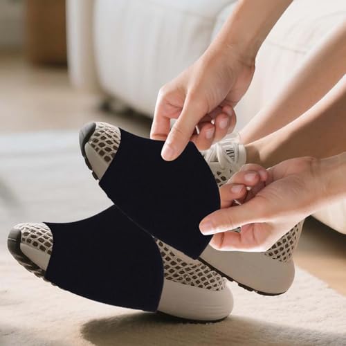 Dance Shoe Covers - Anti-Slip Socks for Dancers - Black