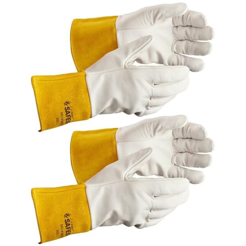 J. J. Keller SAFEGEAR Tig Welding Cowhide Leather Work Gloves - 2 Pairs