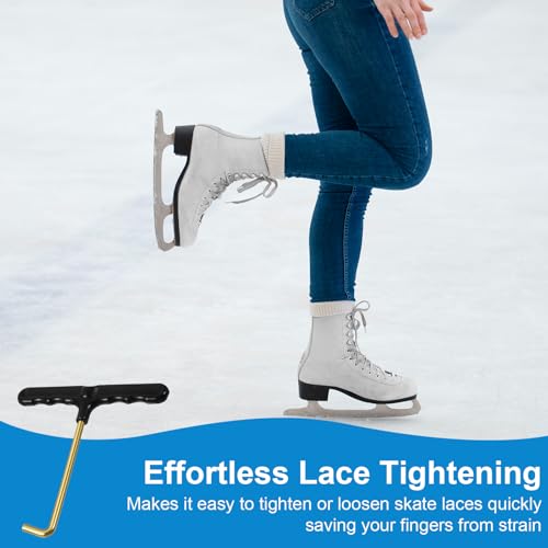 Stainless Steel Skate Lace Tightener & Boot Hook Tool for Ice & Roller Skates