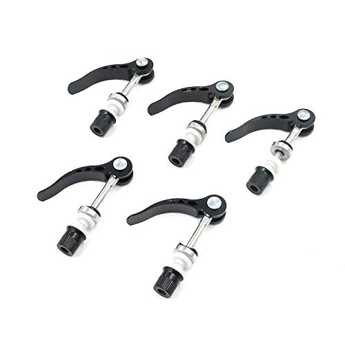 Bike Seat Quick Release Clamp Set - Pack of 5, Adjustable 360°