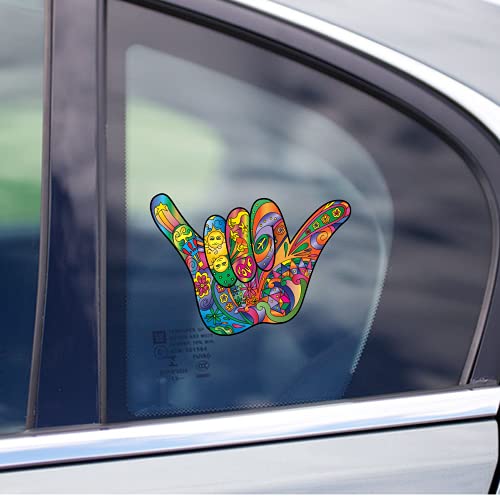 Hang Loose Shaka Sticker Decal - 5.5 x 3.6 Inches