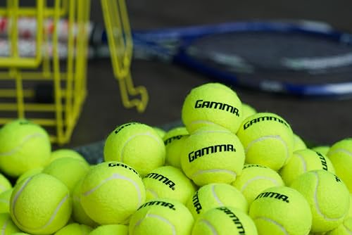 Gamma Pressureless Tennis Balls 10-Pack - High-Visibility Practice & Training