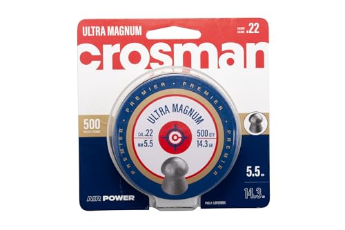 0.22 Caliber Domed Premier Pellets - 500 Count Grey