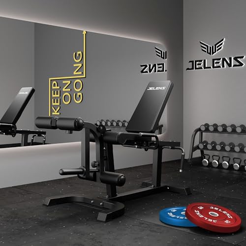 Leg Extension and Curl Machine - Adjustable Home Gym Equipment - Black/Classical