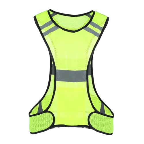 High Visibility Reflective Running Vest - Green Lightweight Safety Gear